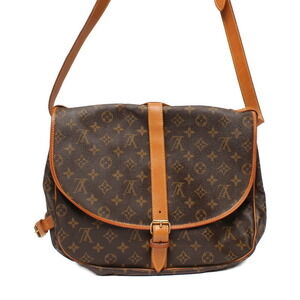 Louis Vuitton Saumur Monogram Leather Brown Shoulder Bag